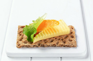 Crisp bread and butter