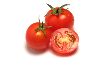Tomates cherry cortado