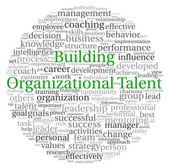 Building Organizational Talent concept in word tag cloud - 43223109