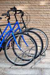 Fototapeta na wymiar Three bicycles