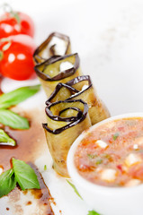 stuffed eggplant rolls