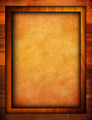 paint background with wood frame