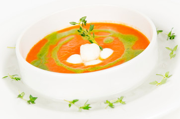 delicious vegetable soup puree
