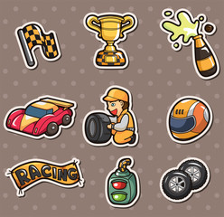 Obraz na płótnie Canvas f1 racing stickers