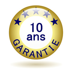 Bouton icône garantie 10 ans