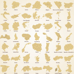 Maps of European Countries, pack of all countries europe