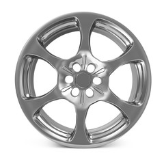 Obraz premium Car Alloy Rim isolated on white background
