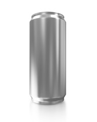 Metal Beer Can isolated on white background
