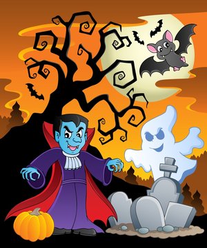 Scene with Halloween theme 7