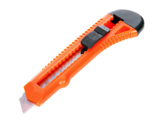 Paper knife on white background