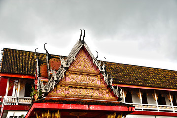 The roof of Thai temple