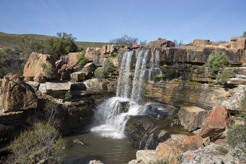 Fototapeta na wymiar Nieuwoudtville wodospad w Afryce Południowej
