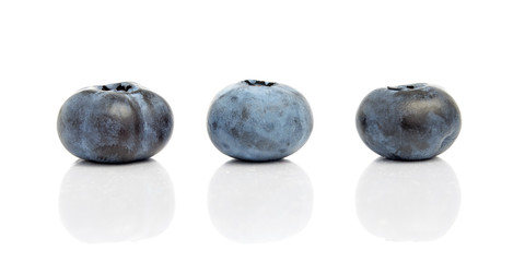 Blueberries Isolated on White Background