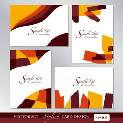 Set of 4 cards