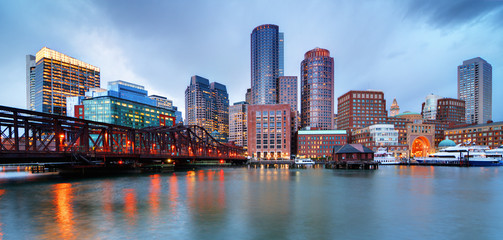 Boston waterfront - Powered by Adobe