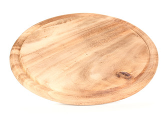 Wooden board isolated on white