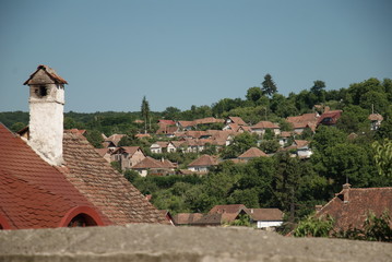 roofes of Sighisoara, Transylvania, Romania