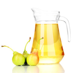 duchess drink with pears isolated on white.