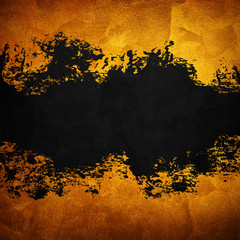 golden paint with splash space