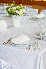Beautifully served table