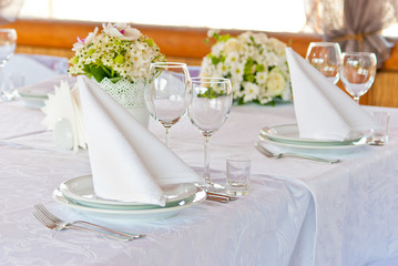 Beautifully served table