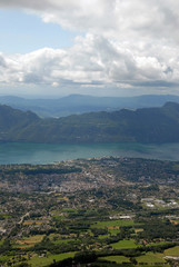 Naklejka premium Aix les bains et lac du Bourget