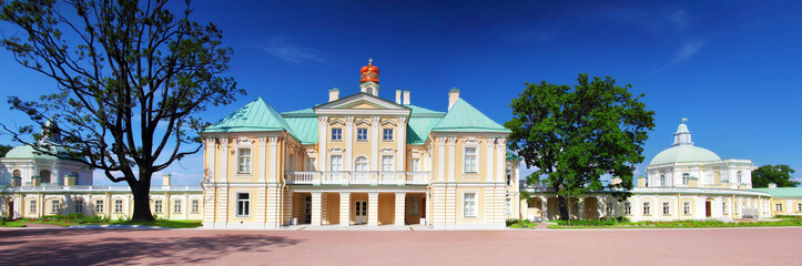 Menshikov Palace in Saint Petersburg, panorama. Russia