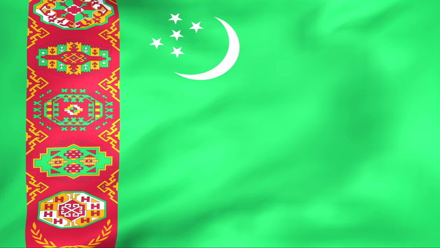 Developing the flag of Turkmenistan