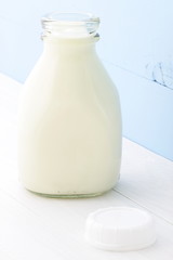 Pint Glass Milk Bottle
