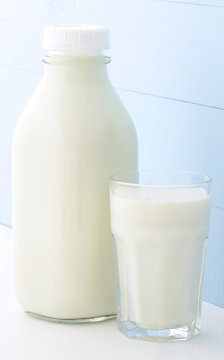 quart glass milk bottle