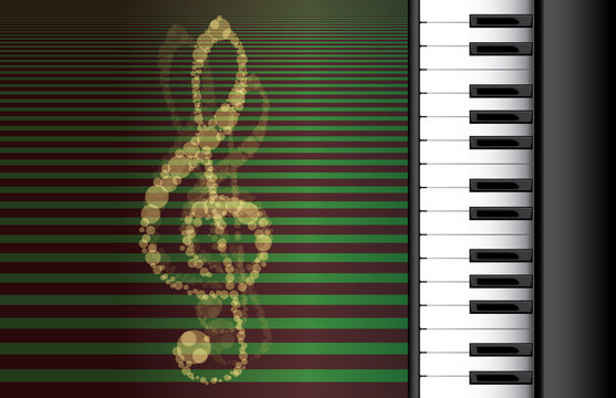 eps10 piano roll on abstract background