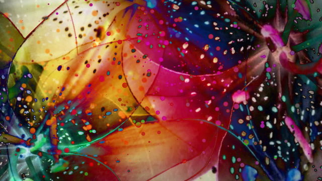 rotating blossoms, loop