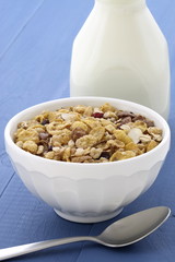 Delicious and healthy muesli or granola
