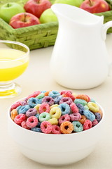 kids delicious and nutritious cereal loops or fruit cereal