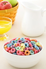 kids delicious and nutritious cereal loops or fruit cereal