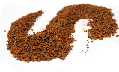 coffee on a white background