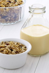 Delicious and healthy muesli or granola