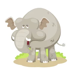 Cercles muraux Zoo Vecteur d& 39 éléphant