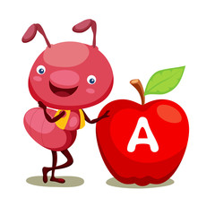 Ant and apple