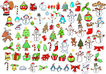 Christmas Holiday Winter Vector Set
