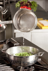 chef at work in a restaurant 