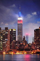 Naklejki  Empire State Building nocą