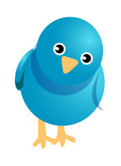 vector icon blue bird