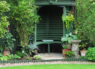 Gazebo in an  English Garden