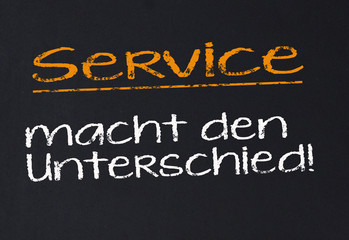 Service macht den -unterschied!