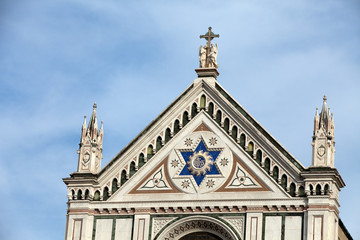 Fototapeta na wymiar Florence - basilica of śanta Croce