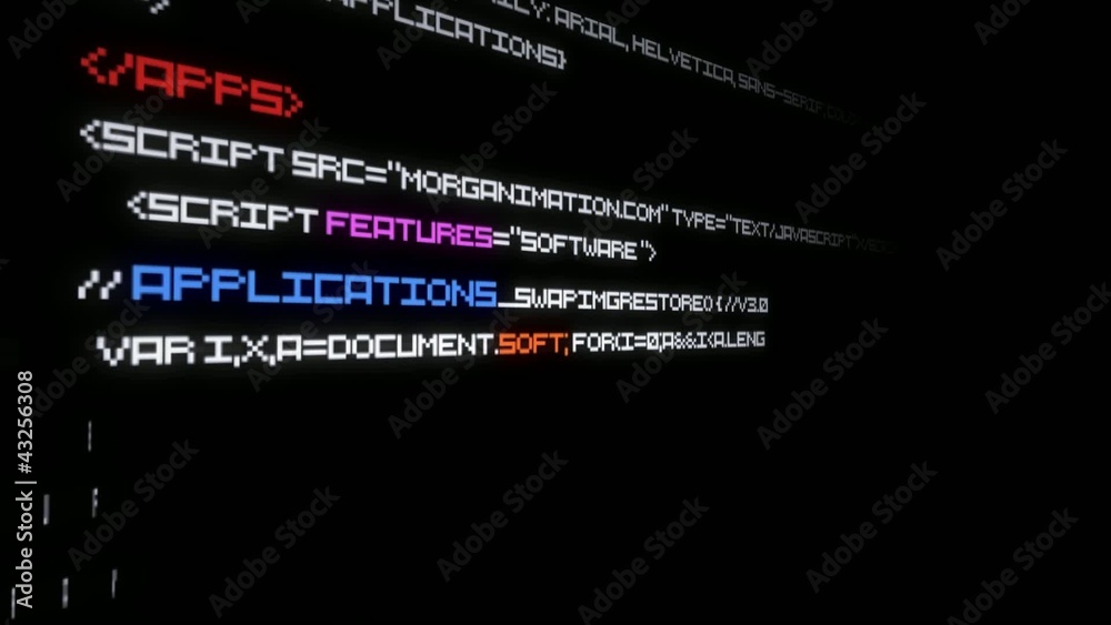 Wall mural mobile apps smartphone application animation code