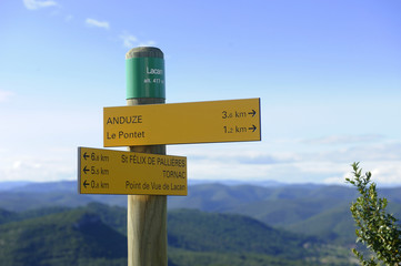 Panneaux de randonnée