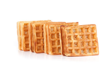 Heap of the Waffles on white