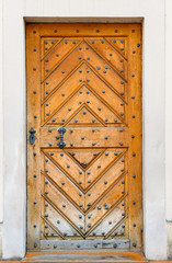 Old wooden door
